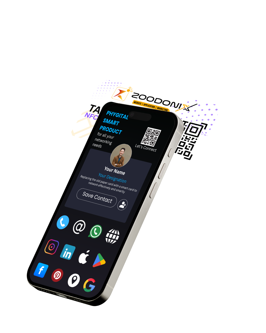 Girl showing smart card